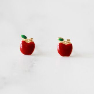 ARETES ESMALTADO MANZANA
