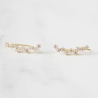 ARETES DE PLATA TREPADORES DE CIRCONES