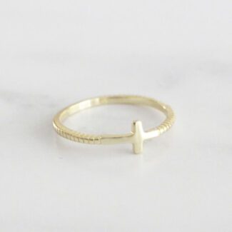 ANILLO DE PLATA CRUZ SENCILLO