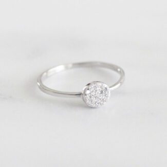 ANILLO DE PLATA RUEDA DE CIRCONES