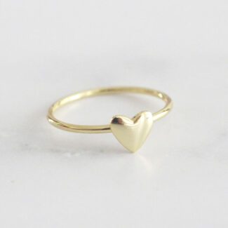 ANILLO DE PLATA CORAZON SENCILLO