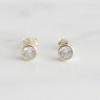 ARETES DE PLATA CIRCÓN CON BORDE