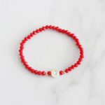 PULSERA CRISTALI INICIAL "G"