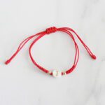 PULSERA HILO ROJO INICIAL "J"