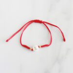 PULSERA HILO ROJO INICIAL "L"