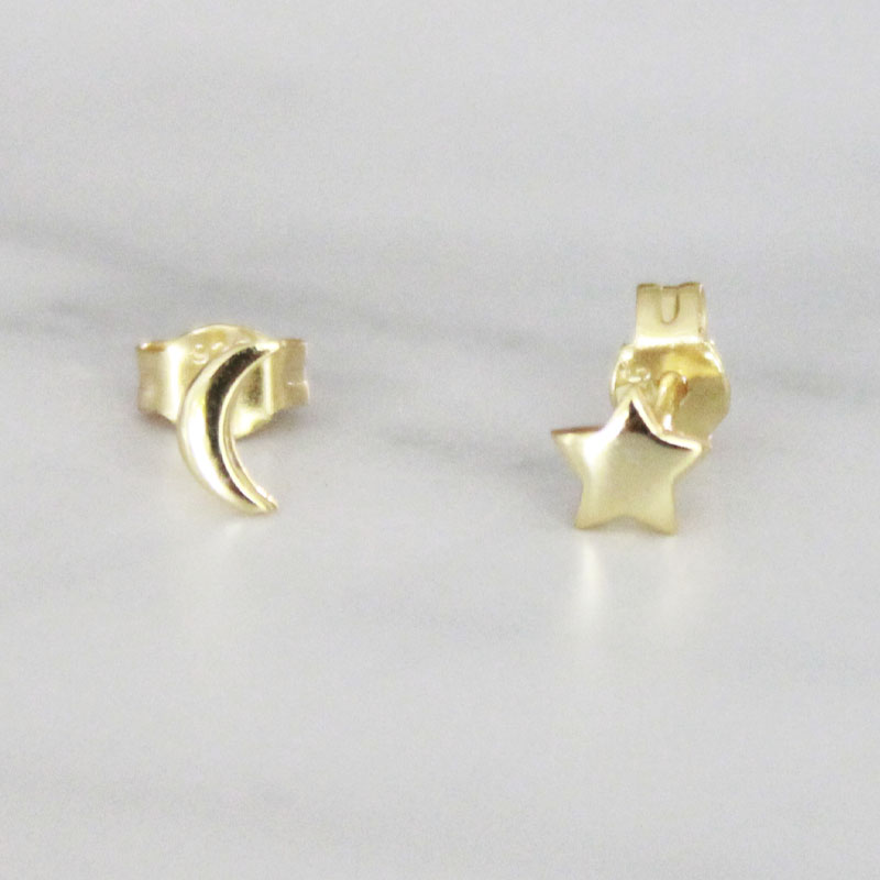 ARETES LUNI ESTRELLAS MINI