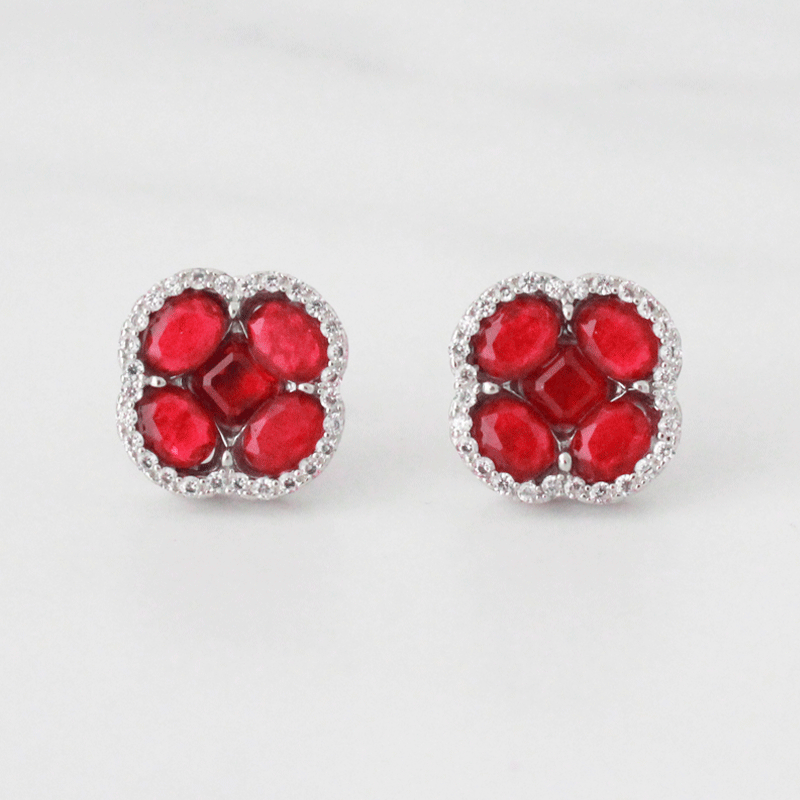 ARETES GLAM TREBOL CHIARA