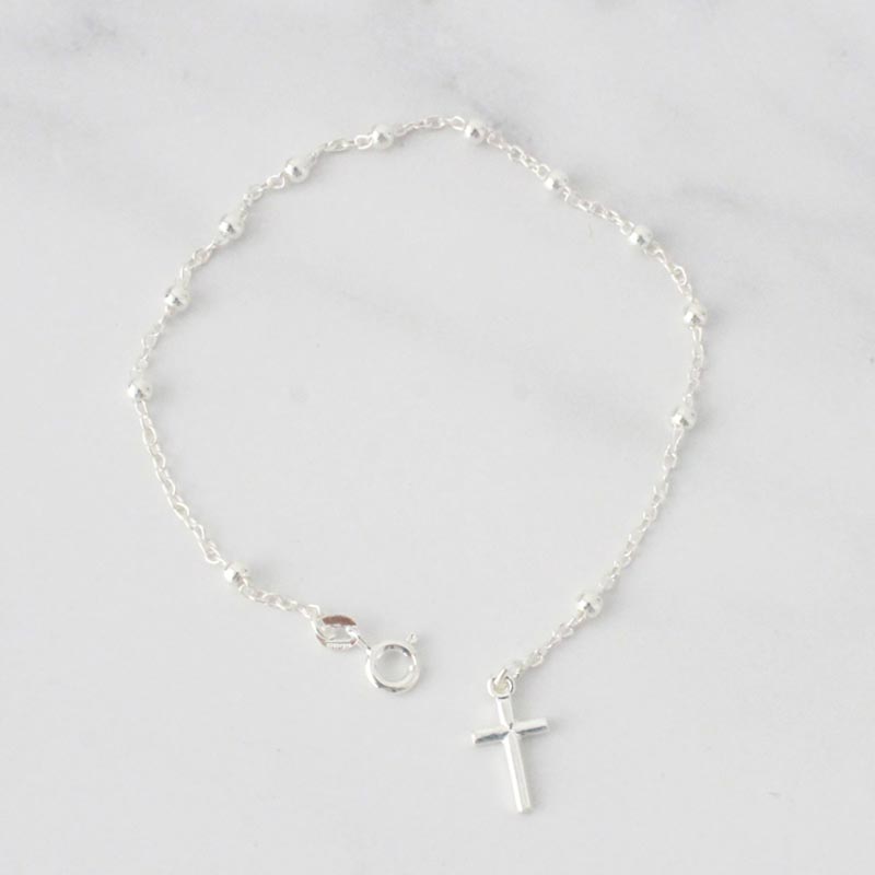 PULSERA DENARIO Y CRUZ