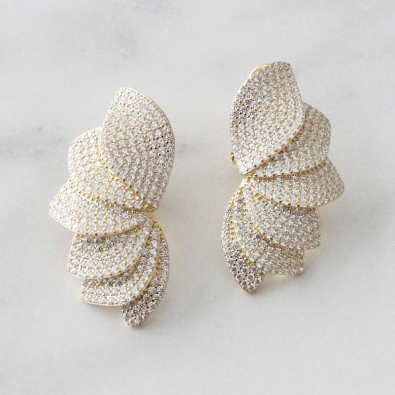 ARETES GLAM FLOR SALVIA