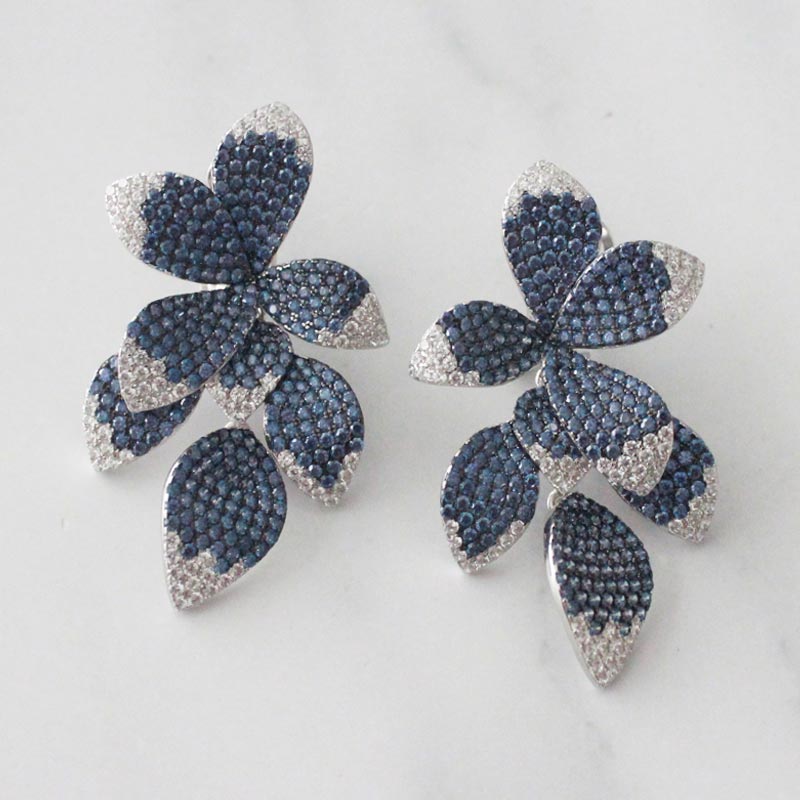 ARETES GLAM FLOR ORQUIDEAS ELEGANCE